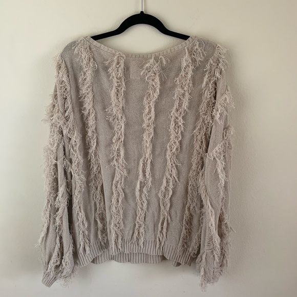 Chaser Slinky Fringe Pullover Sweater - Picture 9 of 12